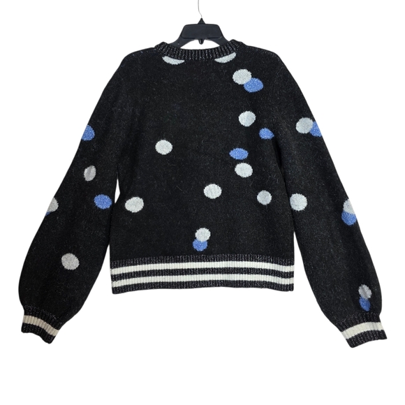 Soaked in Luxury knit Polka dots wool and alpaca blend Crew neck pull over - Picture 2 of 9